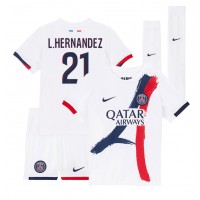 Paris Saint-Germain Lucas Hernandez #21 Replica Away Minikit 2024-25 Short Sleeve (+ pants)